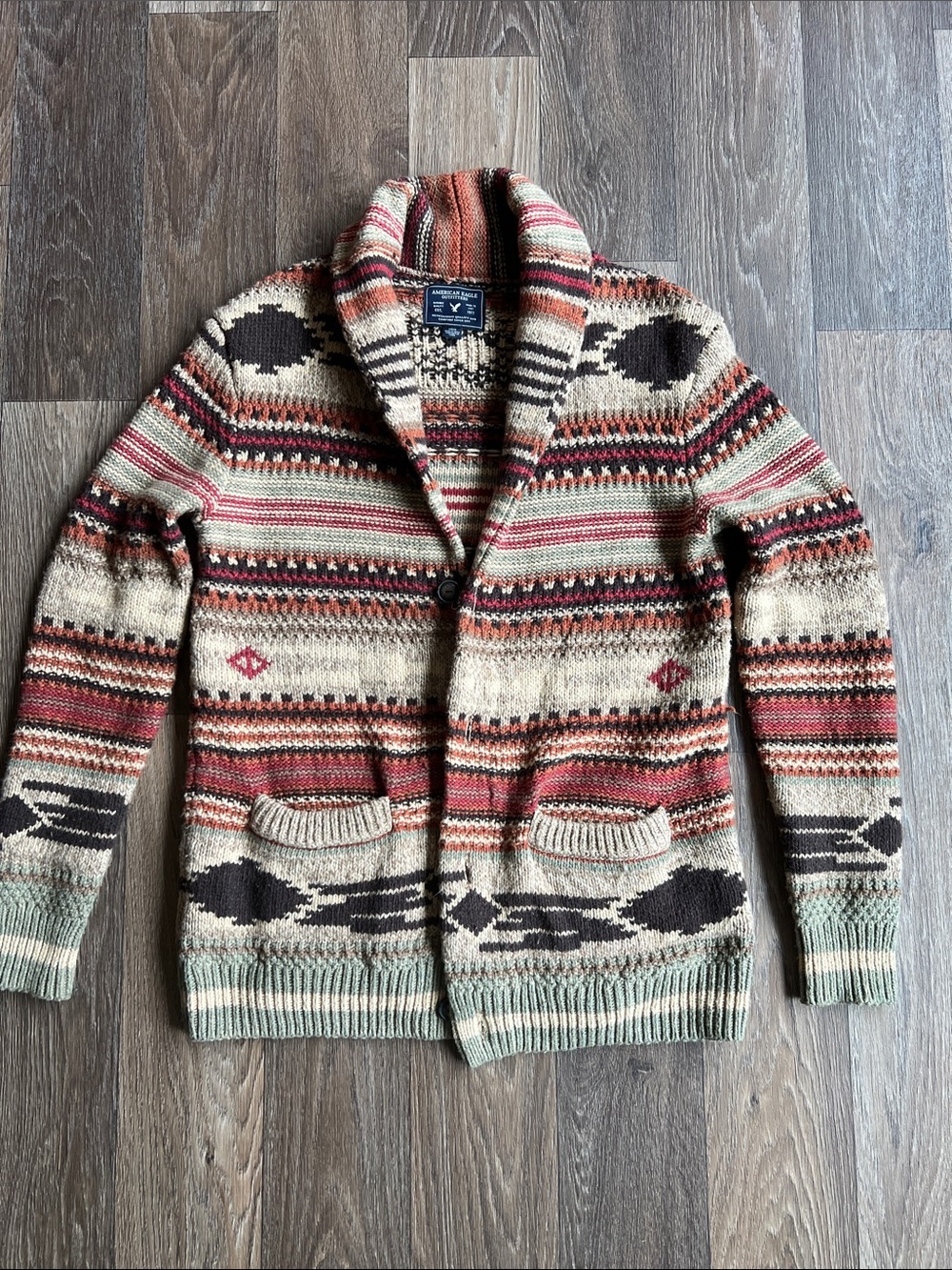 American Eagle Outfitters Shawl Collar Cardigan